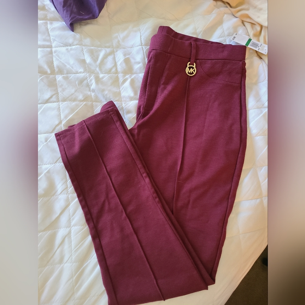 Michael Kors Women's Burgundy Pants